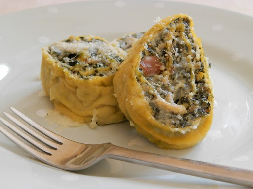 [30007] Rosette gratinate cotto e spinaci