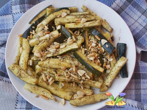 [30026] Caponata di zucchine, menta e mandorle